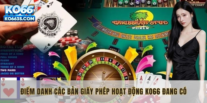 Điểm danh các bản giấy phép hoạt động KO66 đang có